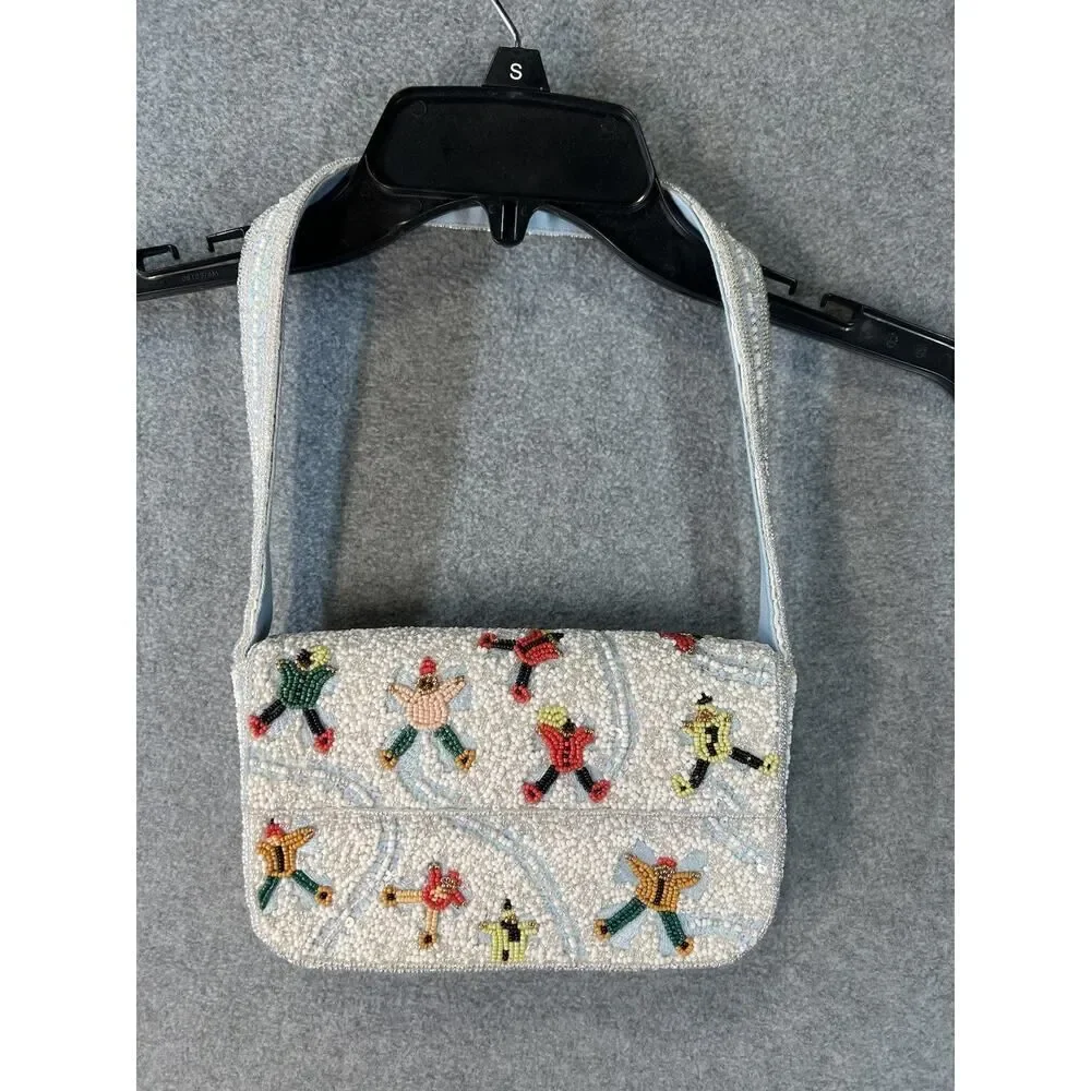 Anthropologie The Fiona Beaded Bag: Winter Icon Edition
